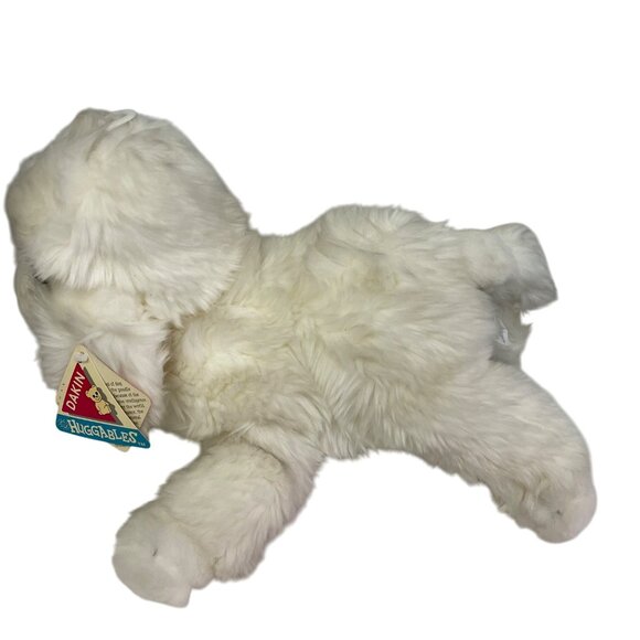 Vintage Dakin Applause White Poodle Plush Stuffed Animal Toy 8" Soft Fluffy Coll - Picture 16 of 16